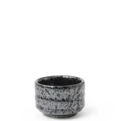MIYA Company Sake Cup 2.5 Oz. Metallic Black