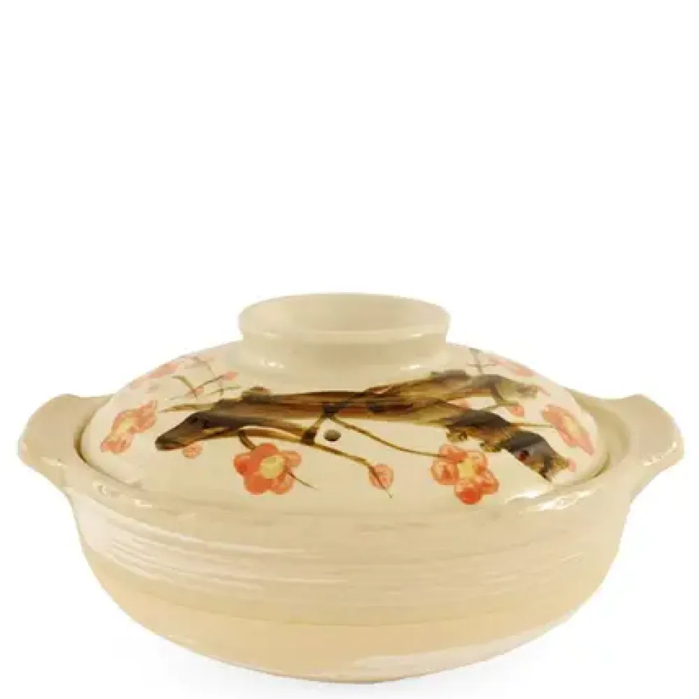 MIYA Company Sakura Donabe Casserole, 64 Oz. Clearance