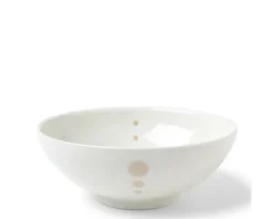 MIYA Company Satin White Dots 8-3/8" Bowl Clearance