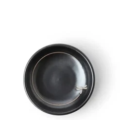 MIYA Company Sauce Dish 3-3/4" Black Dragonfly Flight Hot