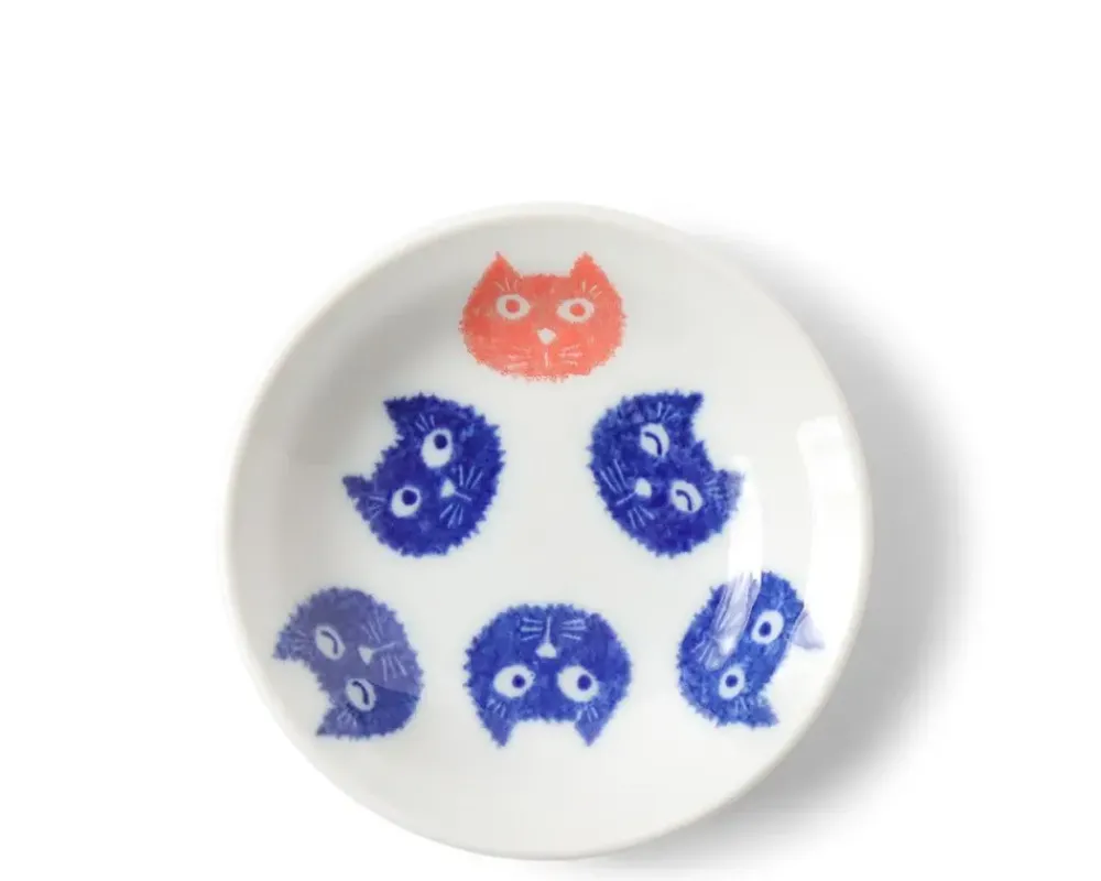 MIYA Company Sauce Dish Cat Furry Faces Outlet