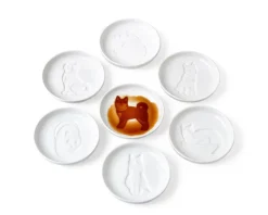MIYA Company Sauce Dish Dog Sitting Best