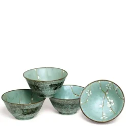 MIYA Company Spring Blossoms 5.25" Flared Bowl Set Sale