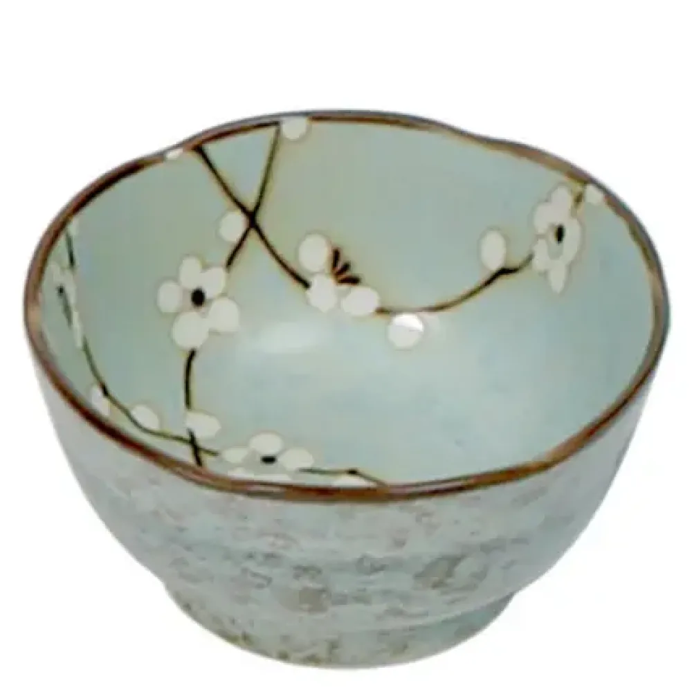 MIYA Company Spring Blossoms 4.5" Scalloped Bowl Hot