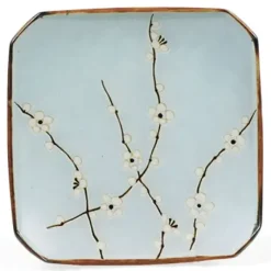 MIYA Company Spring Blossoms 5.25" Sq. Plate Clearance