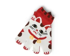 MIYA Company Tabi Socks - Maneki Neko Red Clearance