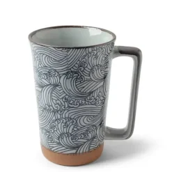 MIYA Company Tall Mug Blue Wave 12 Oz. Clearance