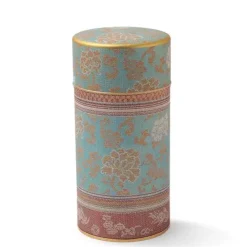 MIYA Company Tea Canister Brocade Peony Blue Online