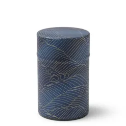 MIYA Company Tea Canister Indigo Gold Waves Best