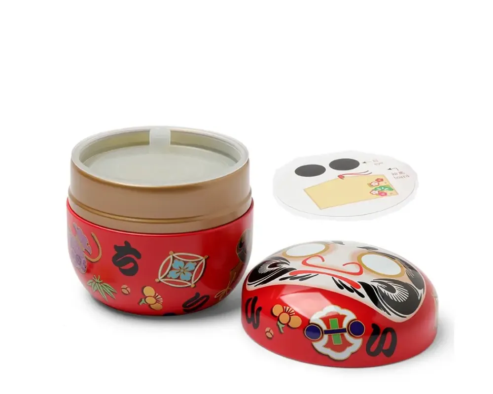 MIYA Company Tea Canister Red Daruma "Wishes" Outlet