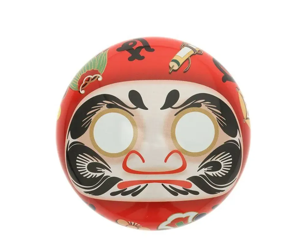 MIYA Company Tea Canister Red Daruma "Wishes" Outlet