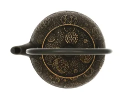 MIYA Company Teapot Cast Iron Gold Black Mari