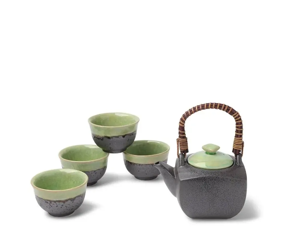 MIYA Company Tea Set Bronze/Jade Square Online