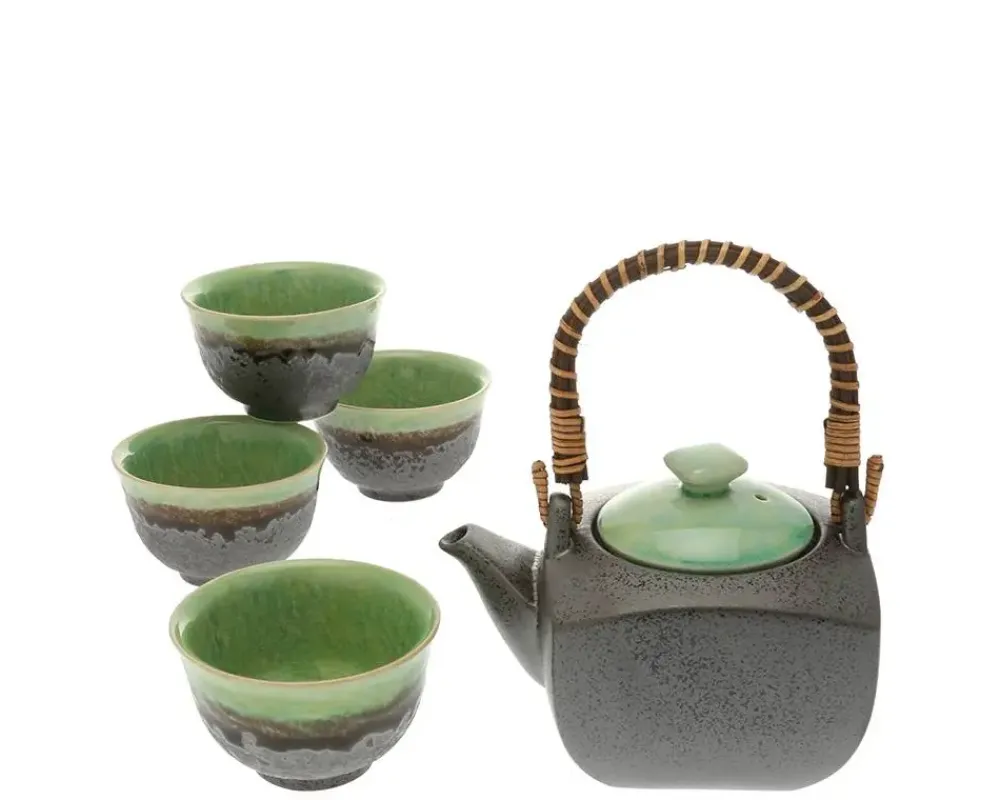 MIYA Company Tea Set Bronze/Jade Square Online