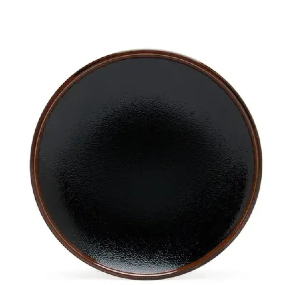 MIYA Company Tenmoku 6.5" Round Plate Discount