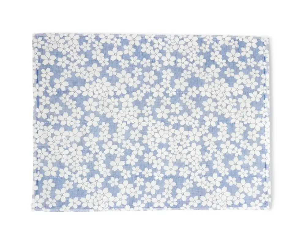 MIYA Company Towel Fuukin Sakura Blue Outlet