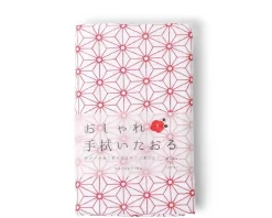 MIYA Company Towel Red Asanoha Discount