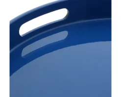 MIYA Company Tray Blue Round 13-1/2
