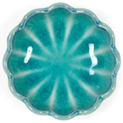 MIYA Company Turquoise Blue Mum 3.5" Bowl Clearance
