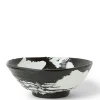 MIYA Company White Brush Stroke 8" Bowl Clearance