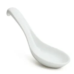 MIYA Company White Porcelain Soup Spoon With Stopper Best